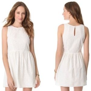 Joie Soleil White Eyelet Lace Dress NWT sz M